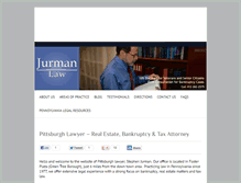 Tablet Screenshot of jurmanlaw.com